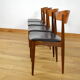 4 vintage scandinavian chairs in teak jydsk mobelindustri 1960