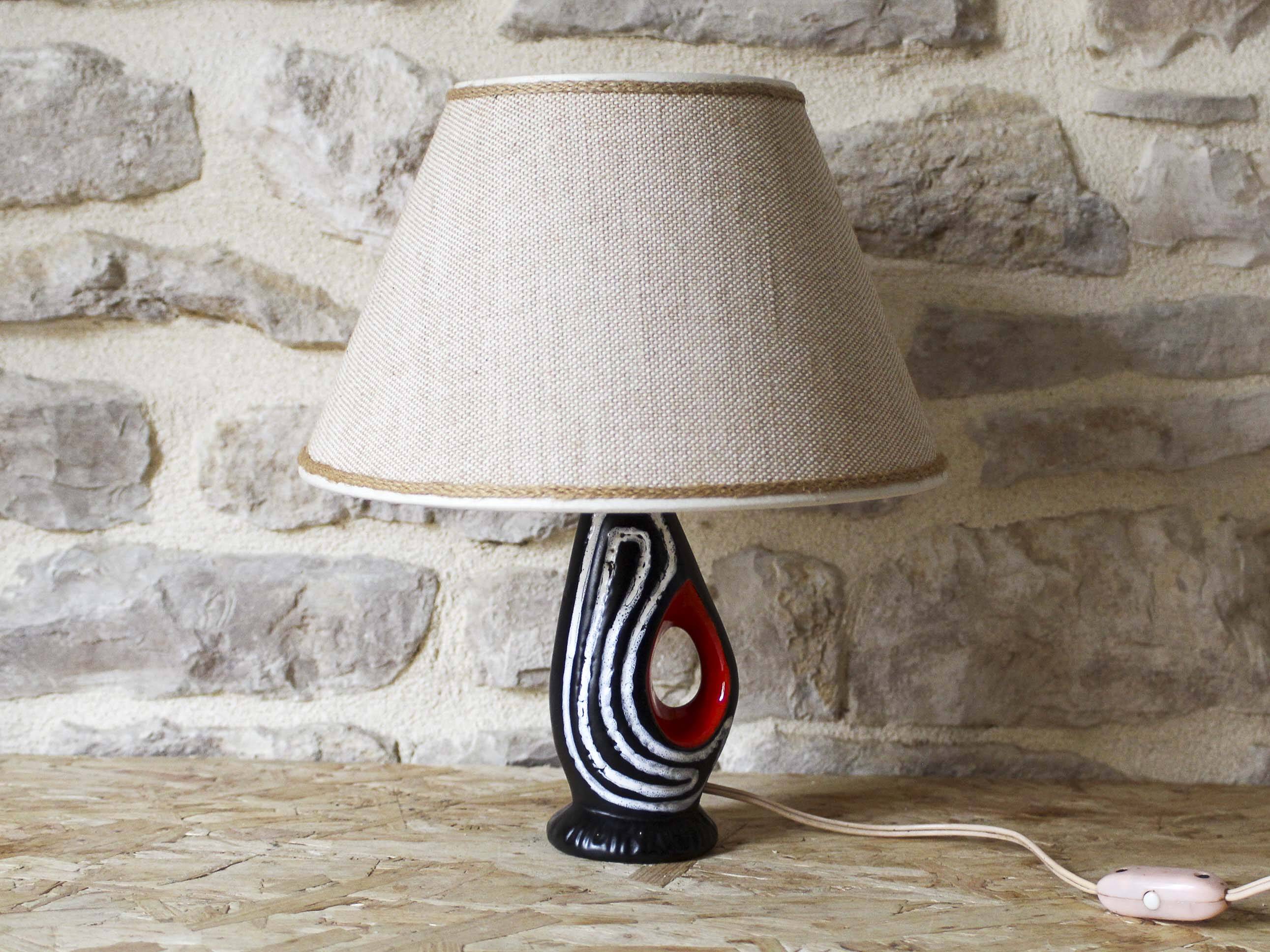 50s ceramic bedside lamp