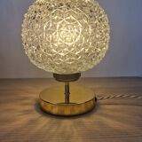 Vintage diamond-cut glass touch lamp