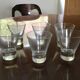 6 contemporary table glasses