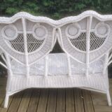 Vintage peacock rattan garden furniture