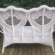 Vintage peacock rattan garden furniture