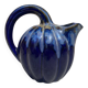 Pichet en barbotine citrouille bleue