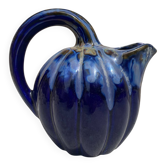 Pichet en barbotine citrouille bleue