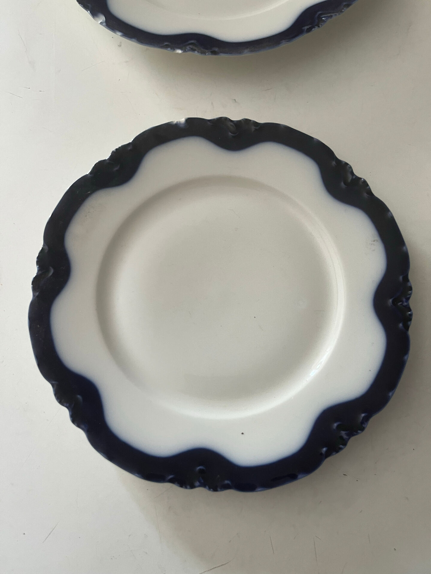 Set of 6 antique Haviland Paris porcelain plates.