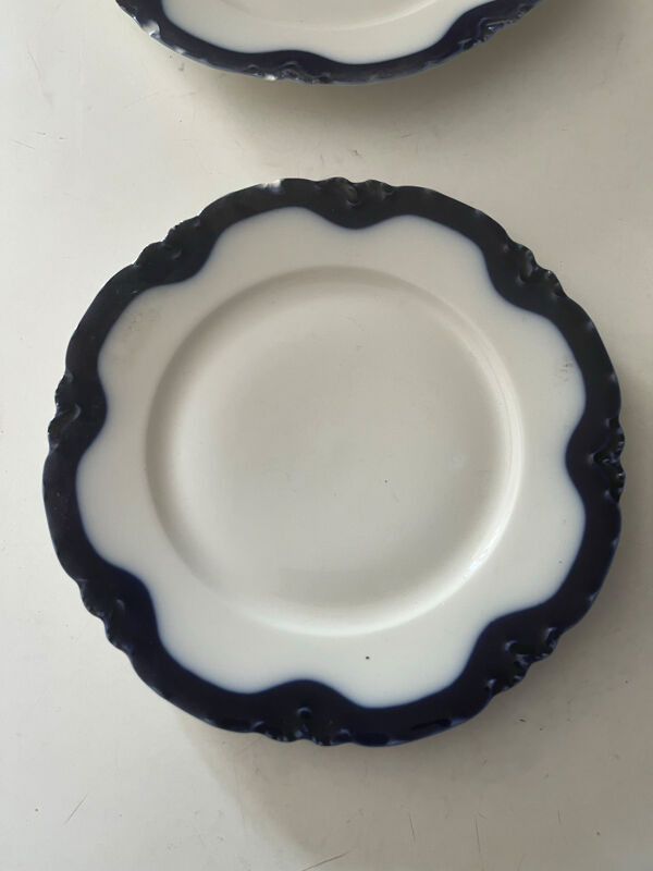 Lot de 6 assiettes anciennes en porcelaine Haviland Paris
