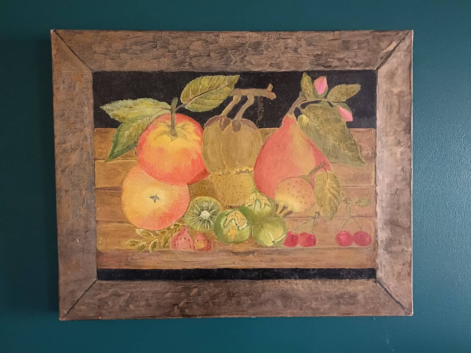 Still life, oil on canvas, signed