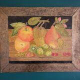 Nature morte, huile sur toile signée