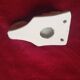RARE WHITE PORCELAIN COAT HOOK WITH ROOSTER MOTIF