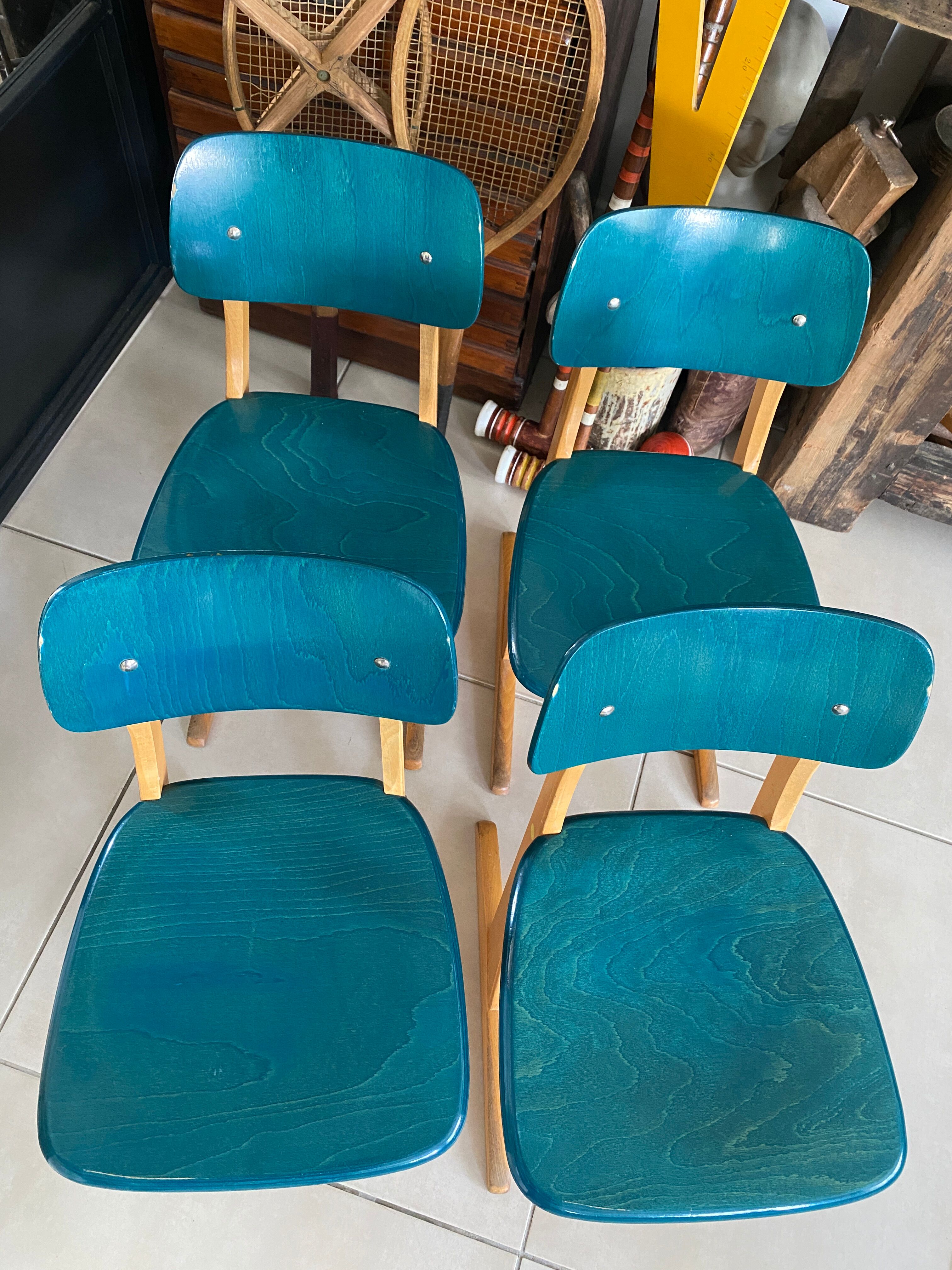 Vintage blue/green Casala children's chair