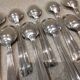 11 silver-plated coffee spoons, goldsmith Argit, art deco style