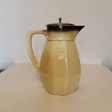 Art deco tisanière pitcher in half porcelain "badonviller"