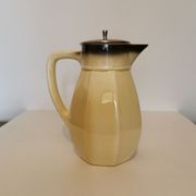 Pichet tisanière art déco en demi porcelaine "badonviller"