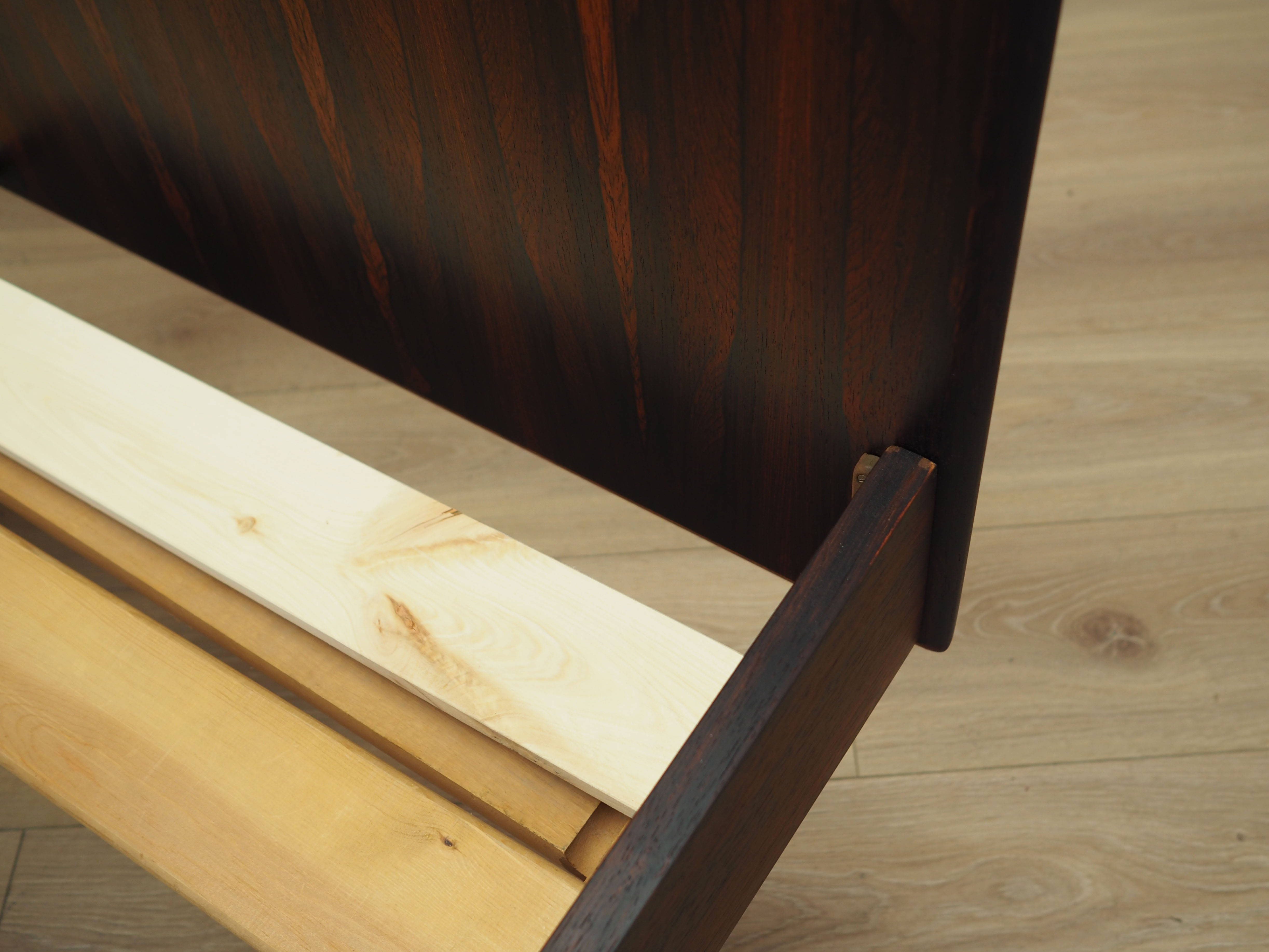 Rosewood bed, Danish design, 1970s, manufactured by Omann Jun