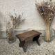 Walking stool feet in solid oak