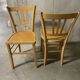 Pair of 1970s bistro chairs