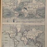 Lithograph map of the sea from 1922 (large format)