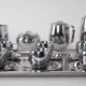 Coffee and tea set, Italian design, 1980s, made in Italy