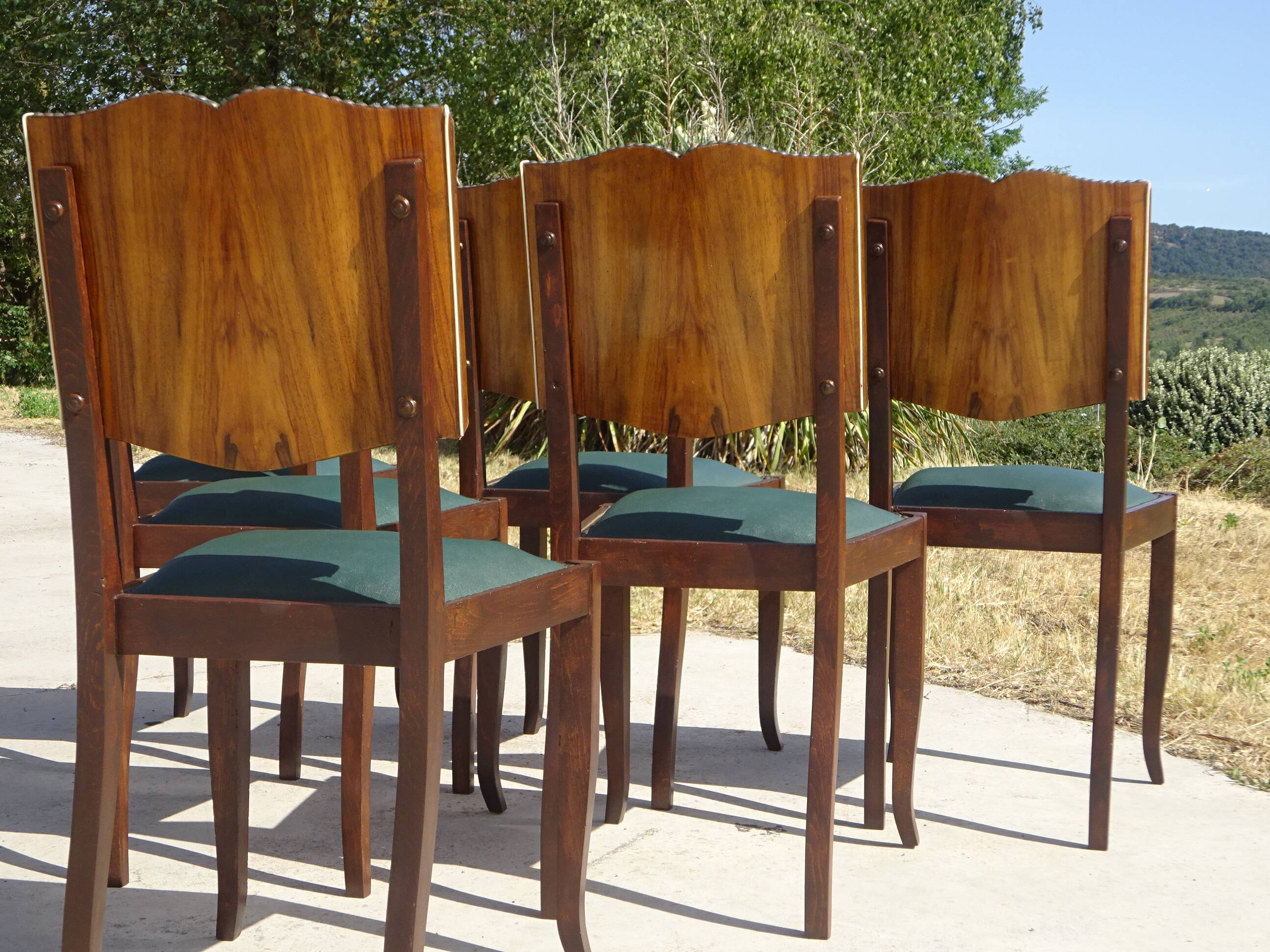 Restored Art Deco chairs, the 6.