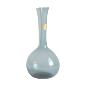 Vase bleu ciel par Arthur Percy pour Gullaskruf Glasbruk, Suède années 1950