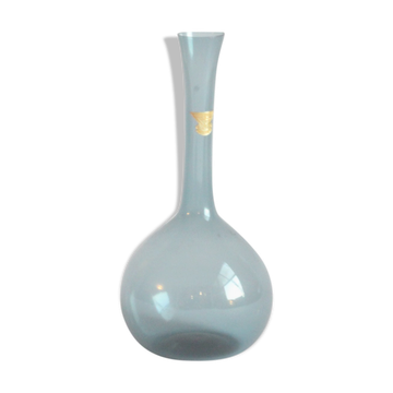 Sky blue bud vase by Arthur Percy for Gullaskruf Glasbruk, Sweden 1950s