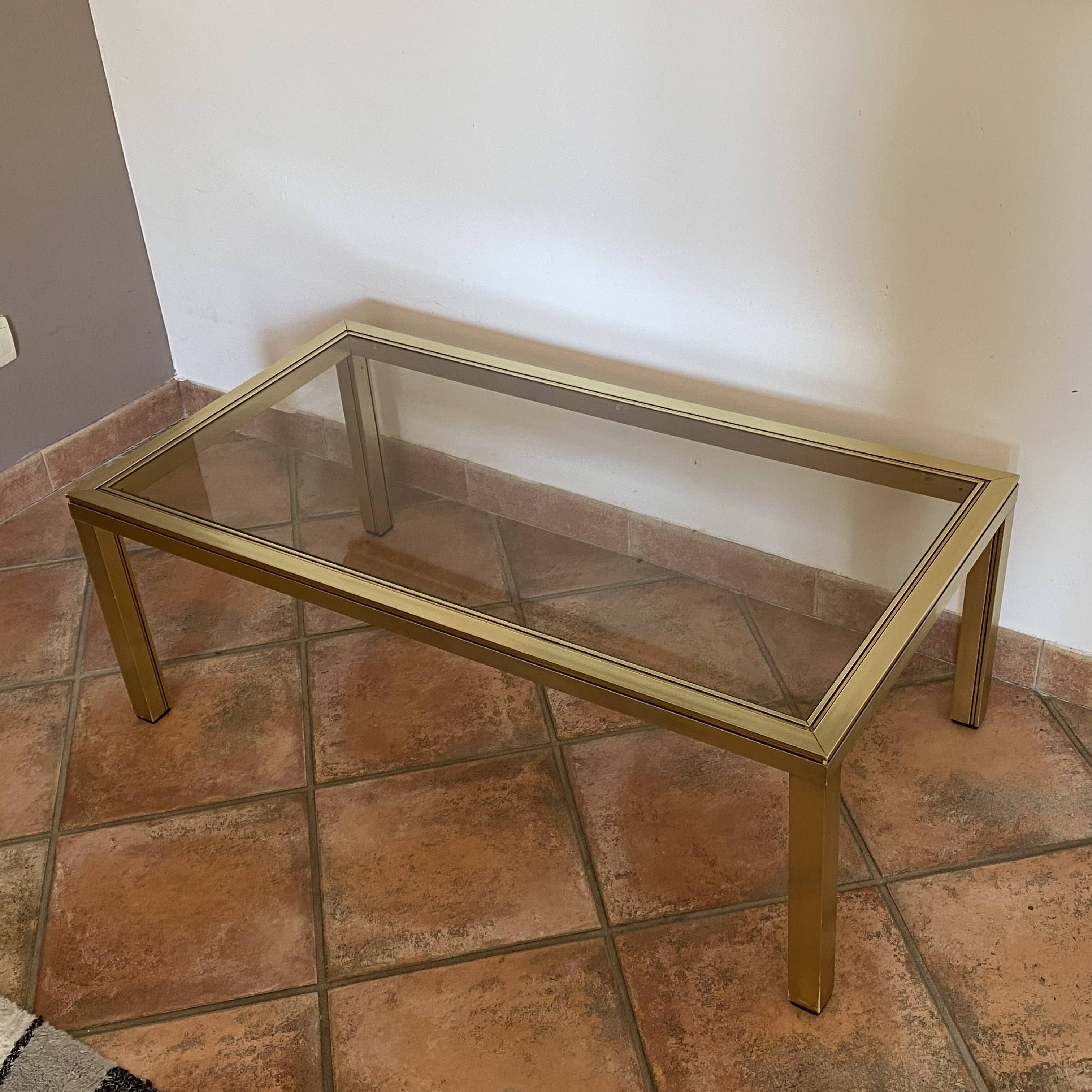 Hollywood Regency coffee table. 1970. 100x52