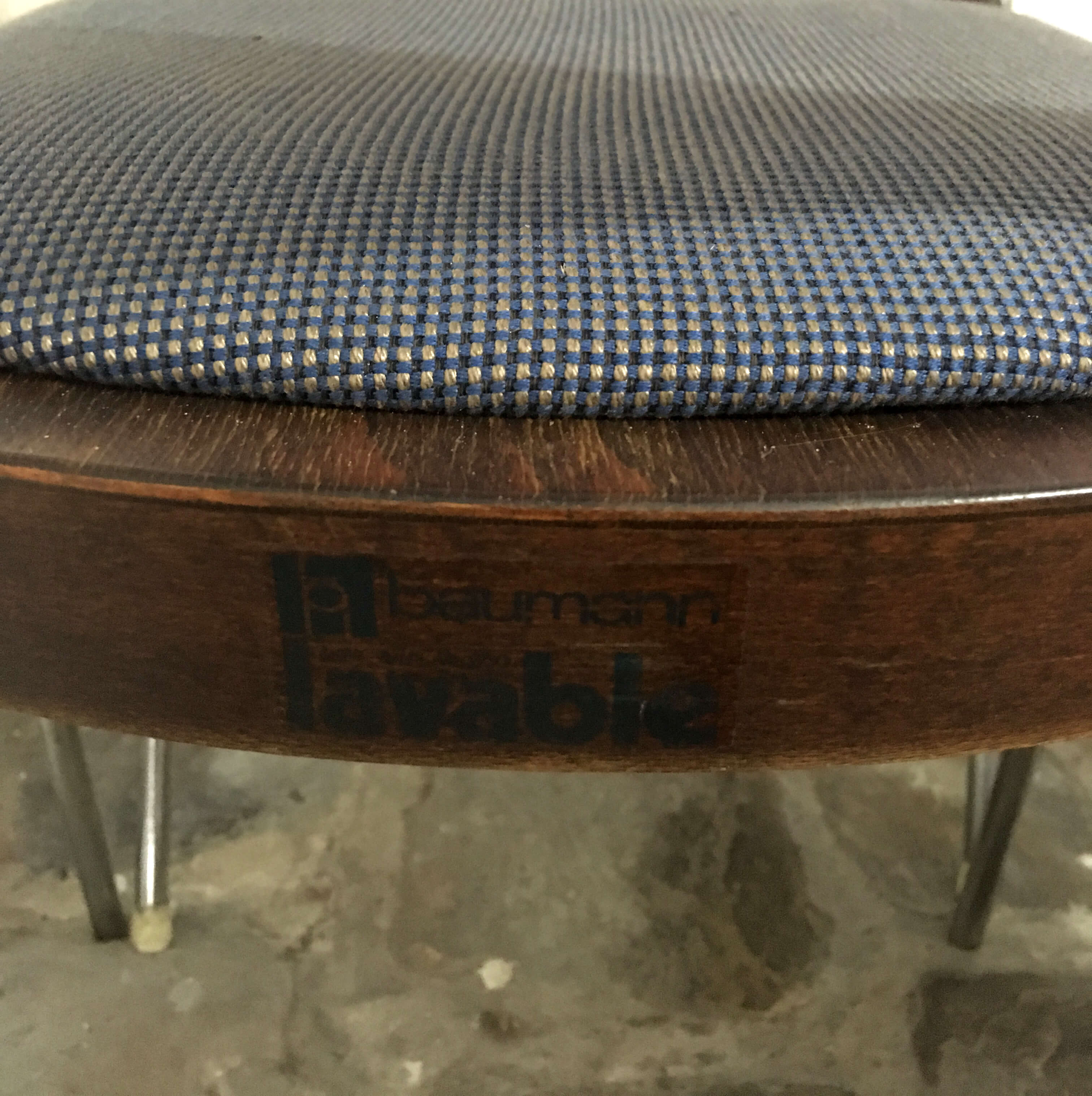 Series of 4 baumann barrel chairs