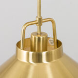 Mid-Century Danish Brass P-295 Adjustable Pendant Lamp By Fritz Schlegel For Lyfa, 1960s