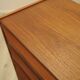 Danish teak tallboy chest of drawers from the 1960s