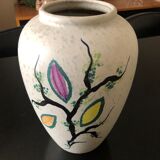 1950s floral vase