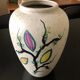 1950s floral vase