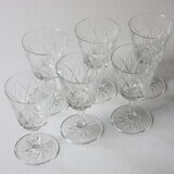 6 stemmed glasses in very good condition
