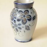 Vintage Stoneware Vase from Alsace Betschdorf - Blue Grey