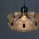 Vintage Sculptural Glass Pendant Lamp by Kamenický Šenov, 1970s