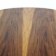 Mid-century modern round tulip dining table, restored by Drevotvar, 1960s.