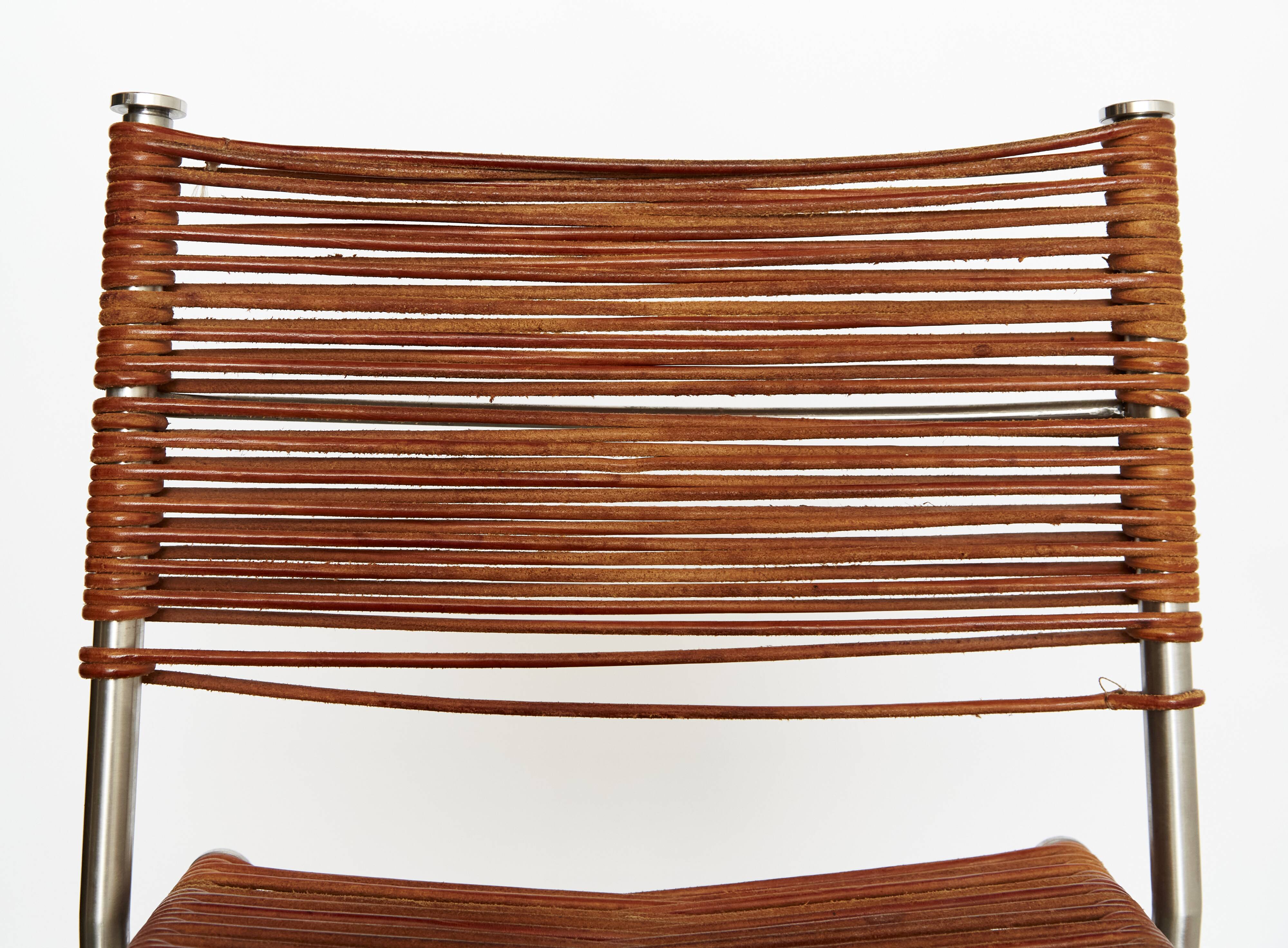 Pair of Tito Agnoli Barstools "MissB" for Pierantonio Bonacina