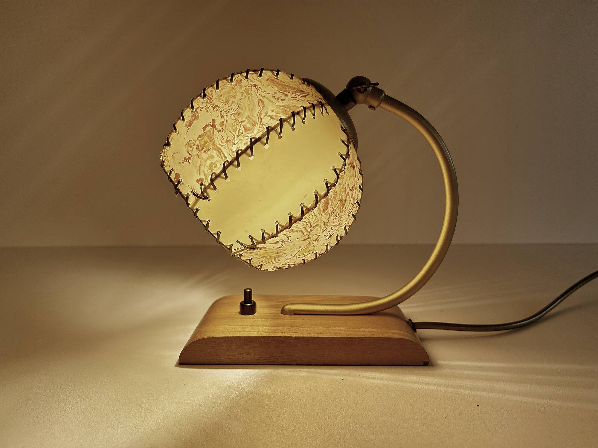 Art Deco Lamp, Wood
