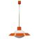 1970s Czechoslovak mid-century orange opaline glass pendant lamp