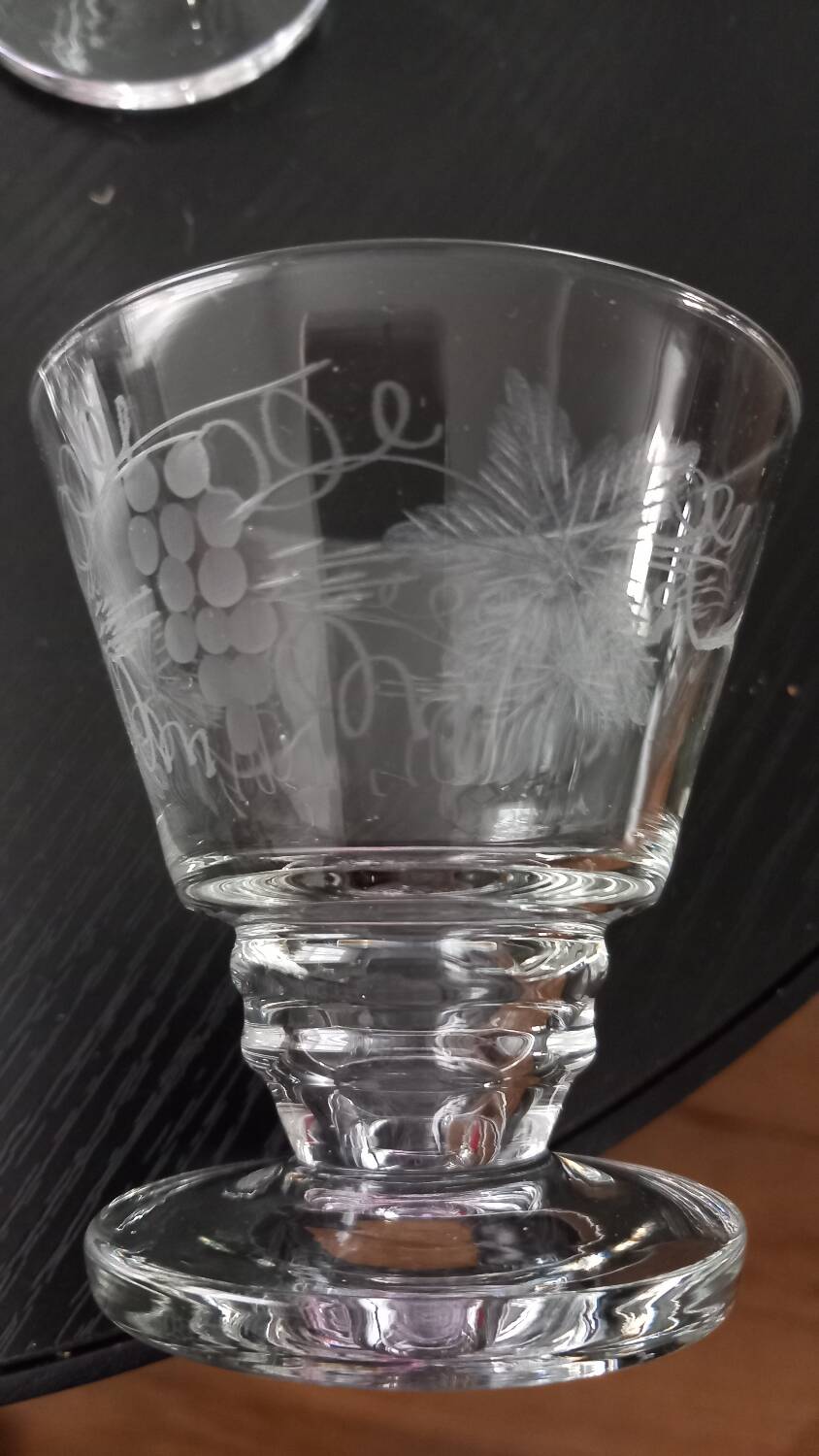 Ensemble de 12 verres vintage gravés