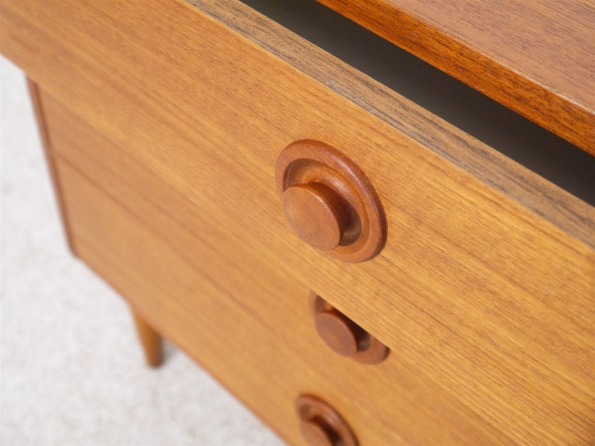 Scandinavian teak vintage chest of drawers