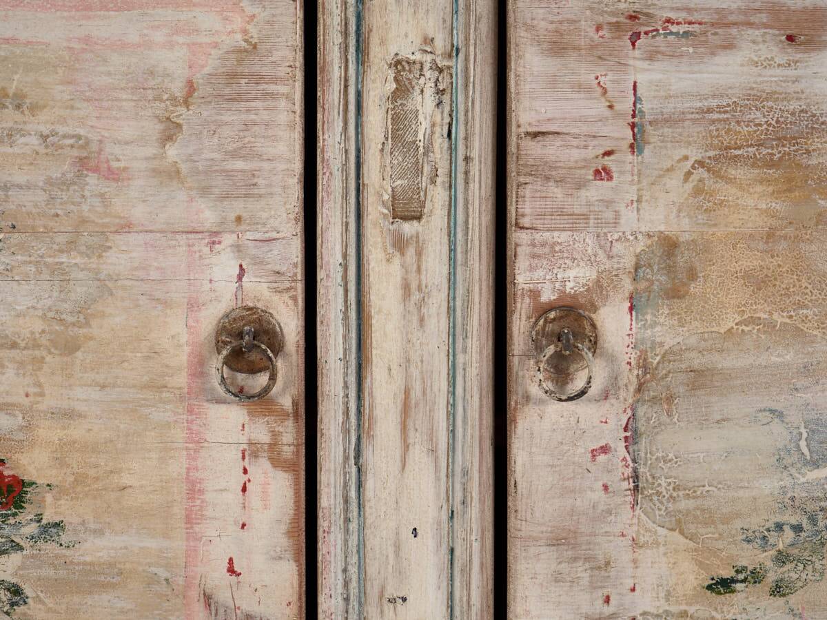 Old white wooden sideboard (circa 1870)