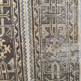 Distressed Turkish Narrow Runner 313x55 cm wool Vintage Tribal Rug