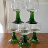 Set of 6 Alsatian wine glasses
