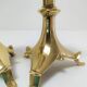 Pair of tripod lamps gilded bronze fondeur Poussielgue-Rusand