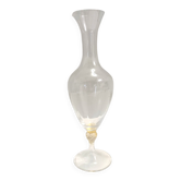 Vase pichet en verre transparent et de Murano de La Murrina avec feuille d'or, Ita