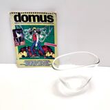 Transparent Hand-Blown Murano Glass Vase, Italy