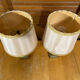 Pair of Antique Neoclassical Bedside Lamps Column Gilded Bronze France