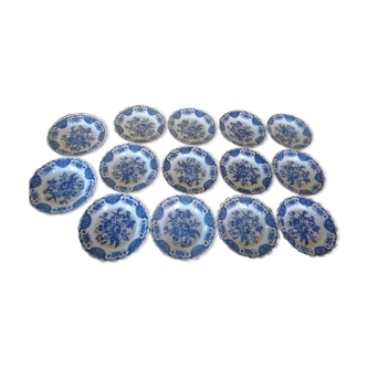 14 assiettes creuses Ridgway Staffordshire England