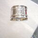 Massive silver towel ring