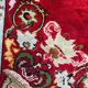 Vintage Turkish silk carpet handmade 74x146 cm
